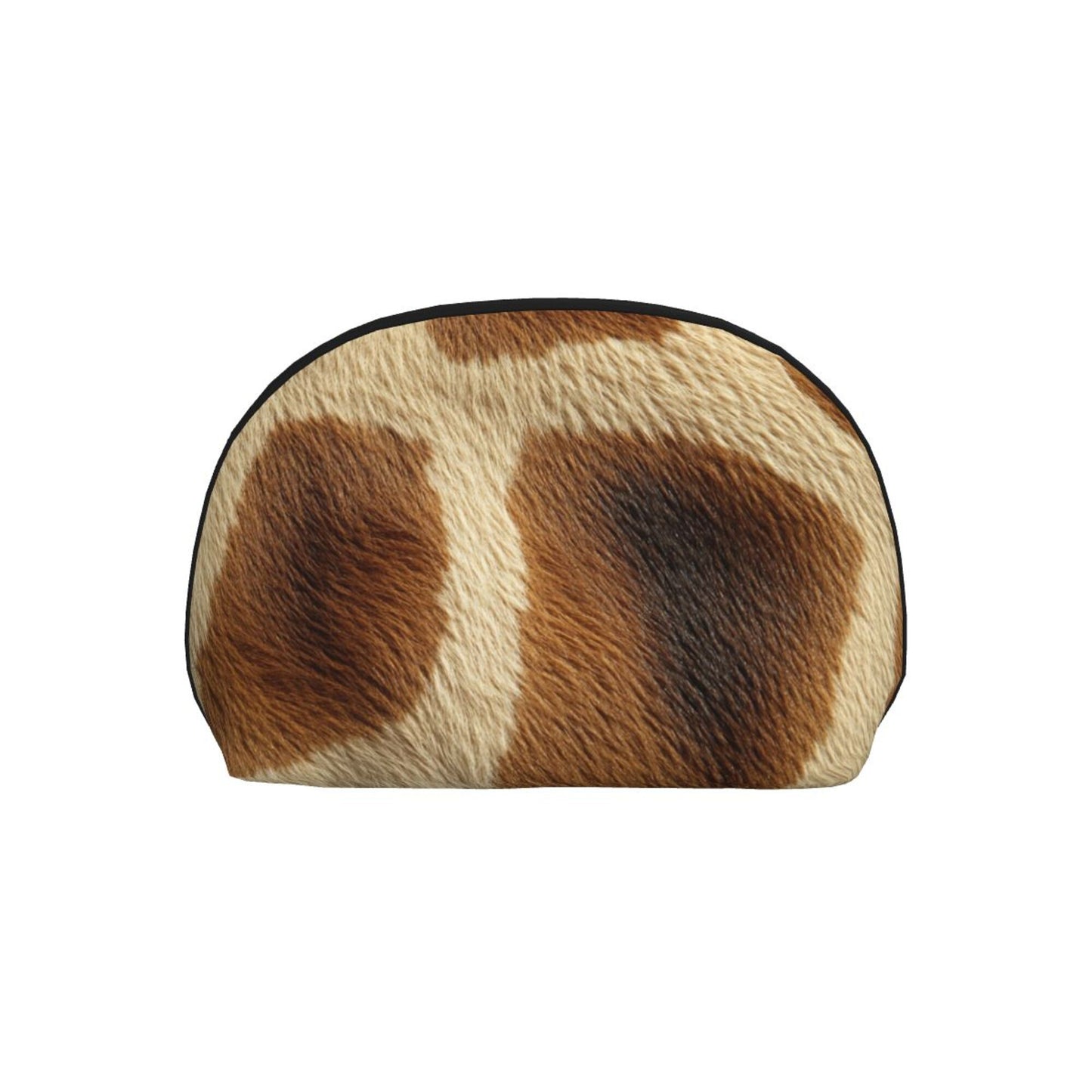 Cowhide Pattern Makeup Bag Set|Animal Print Travel Cosmetic Pouch Duo|Water-Resistant Storage Bags