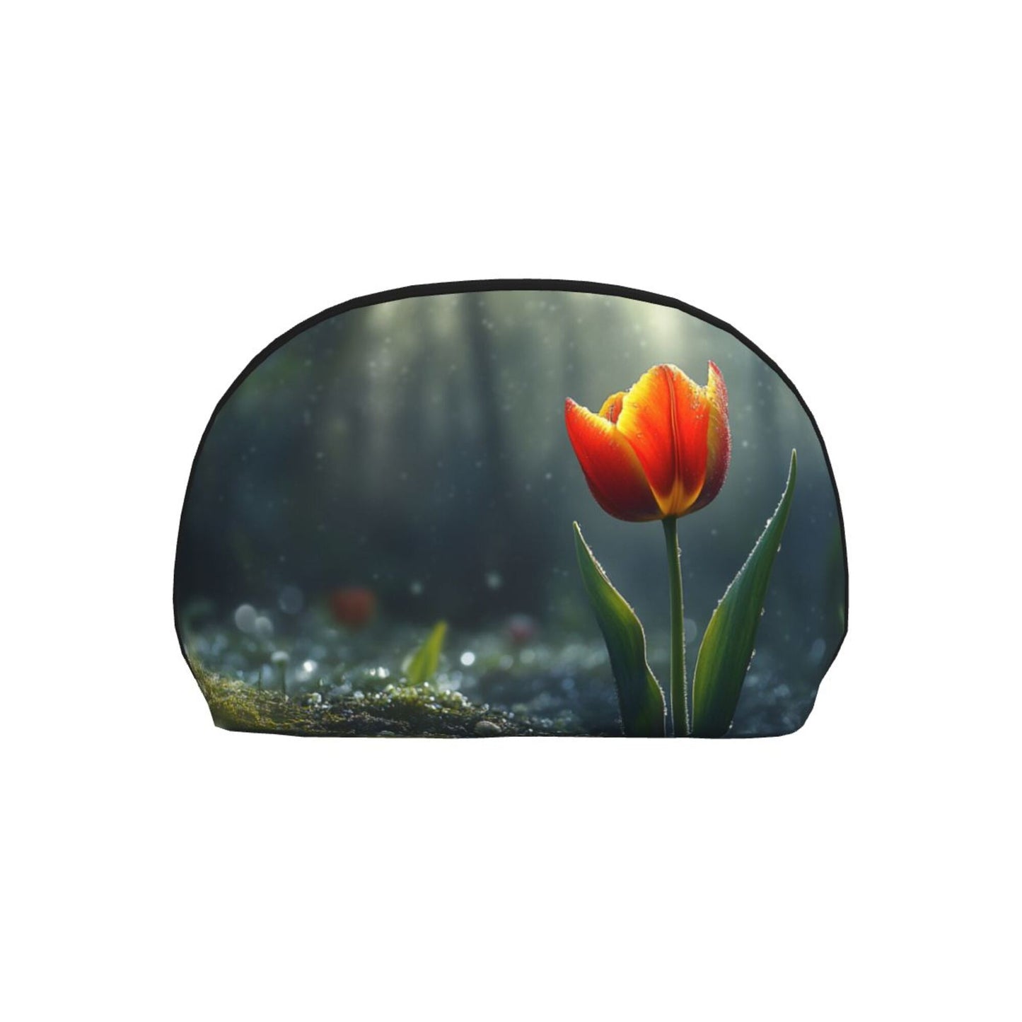 Tulip Blossom Makeup Bag Set｜Water-Resistant Travel Cosmetic Pouch Duo