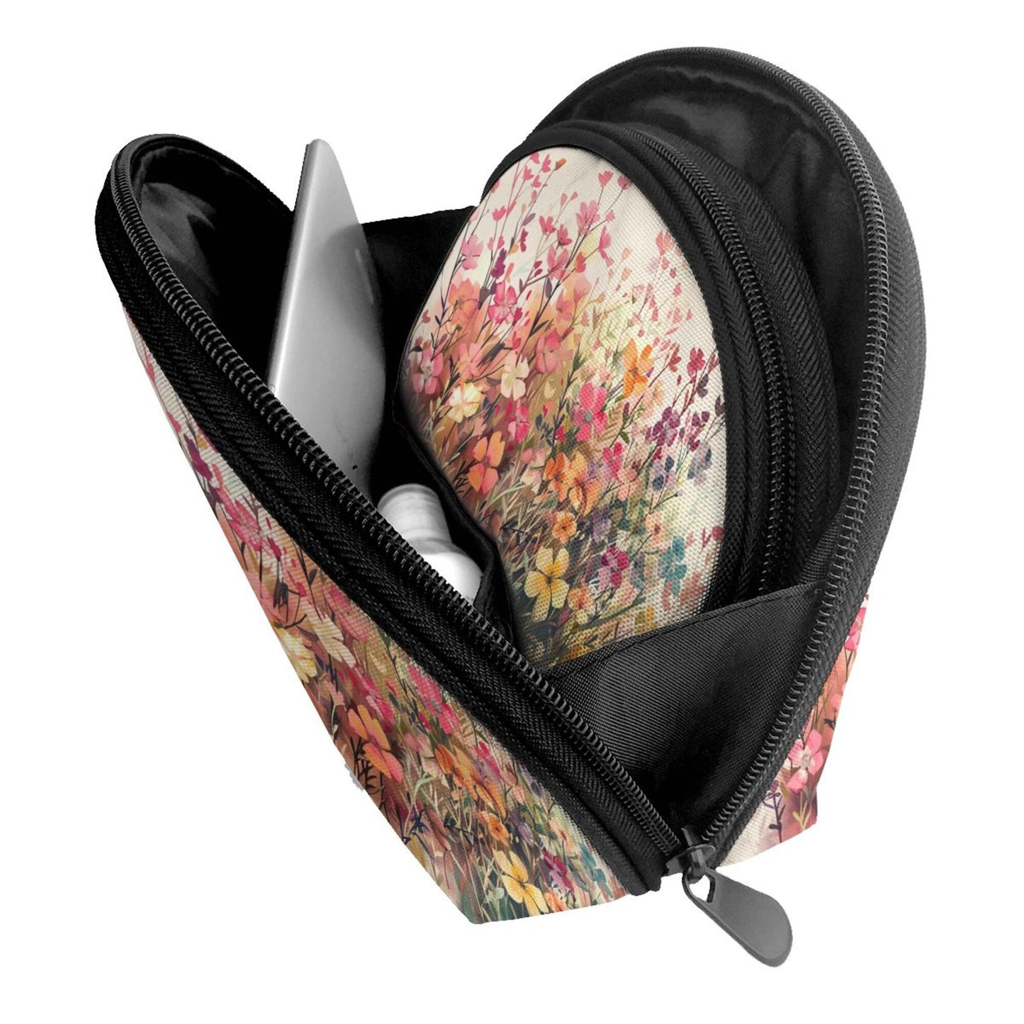Floral Meadow Cosmetic Bag Set｜Chic Artistic Waterproof Makeup Pouches